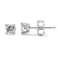 0.25 CTW Round Lab-Grown Diamond Stud Earrings in 14K Gold Over Sterling Silver (F Color, VS Clarity)