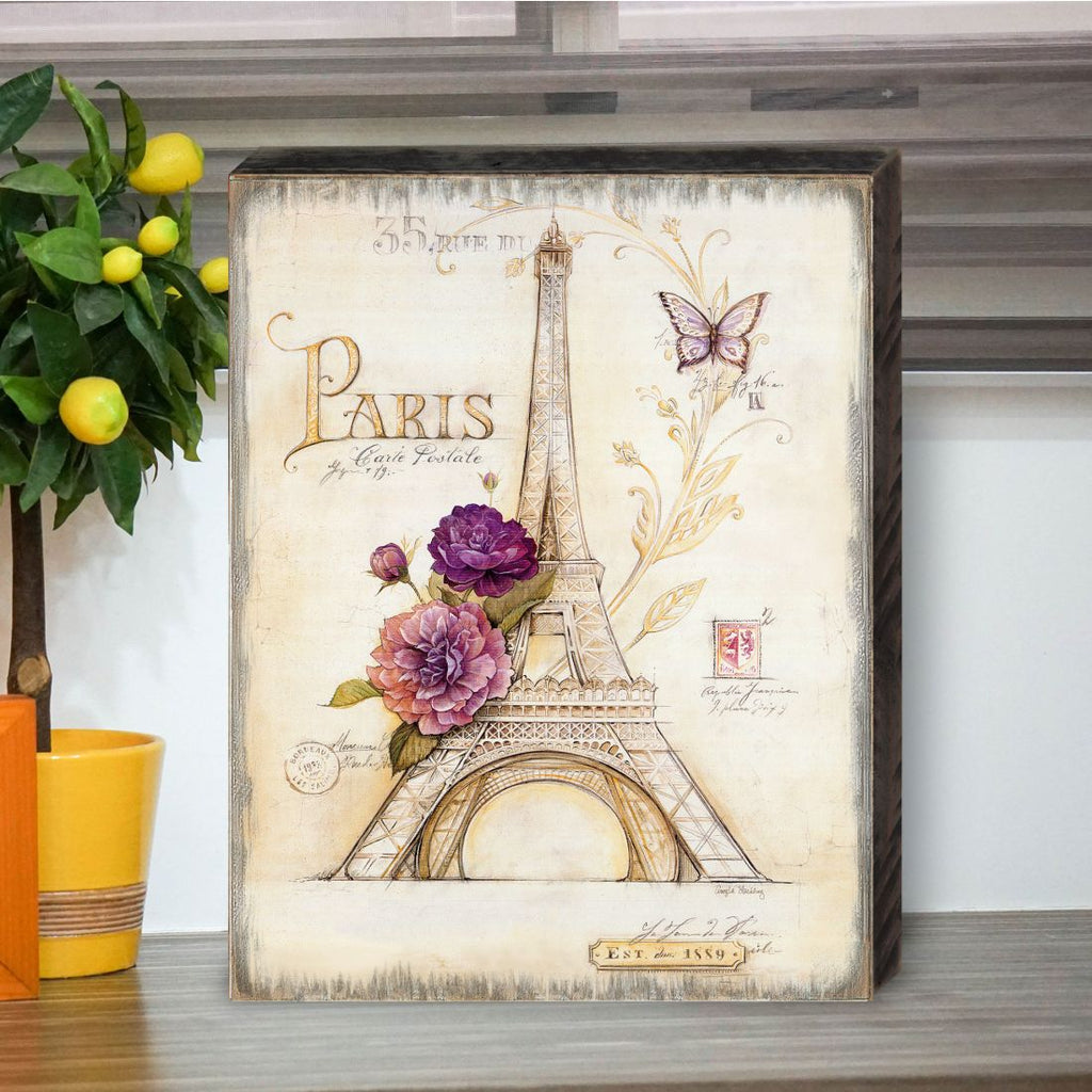 Grantville Eiffel Tower Wooden Wall Art by Nature Wonders - International Decor - 95312B