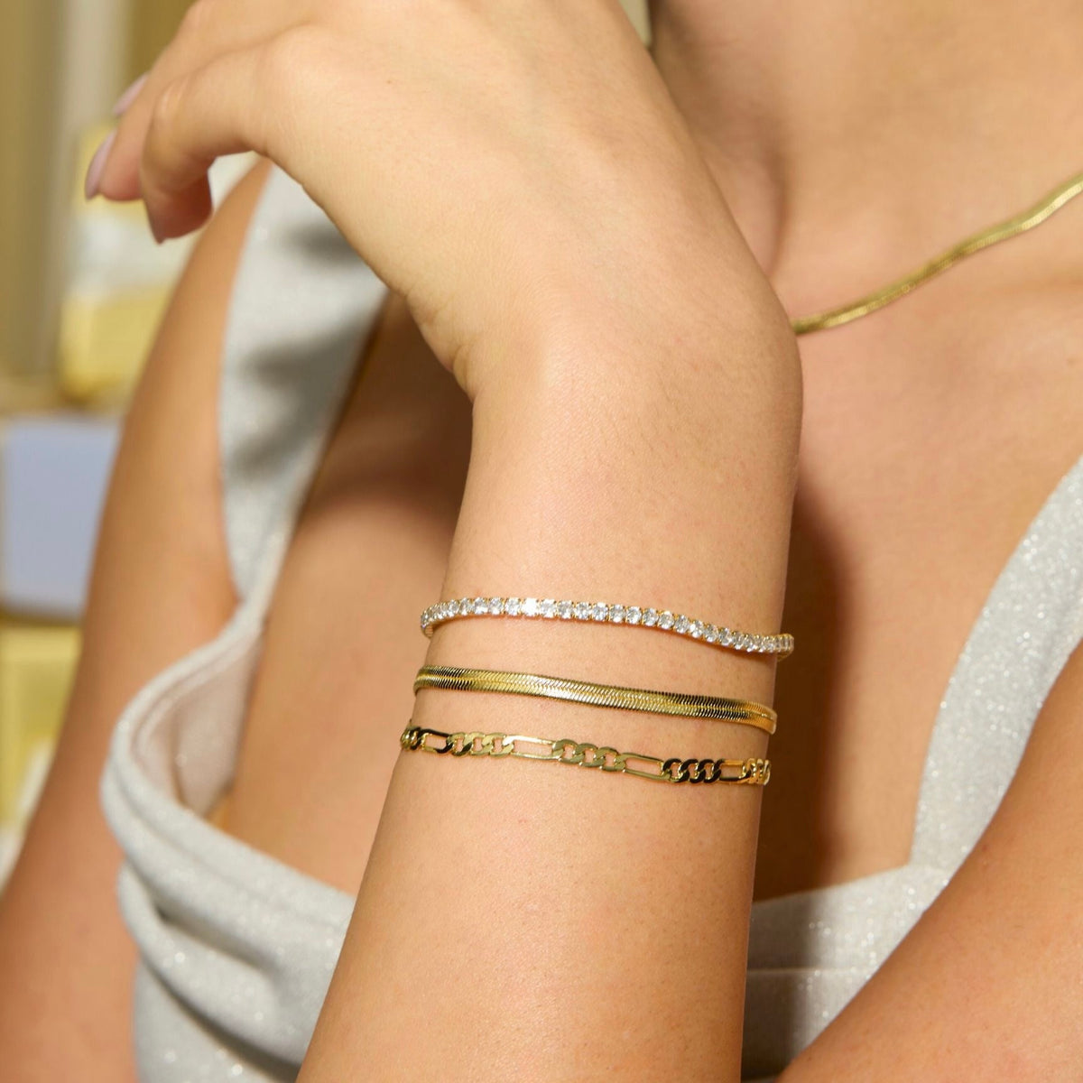 Gold Filled Figaro Bracelet
