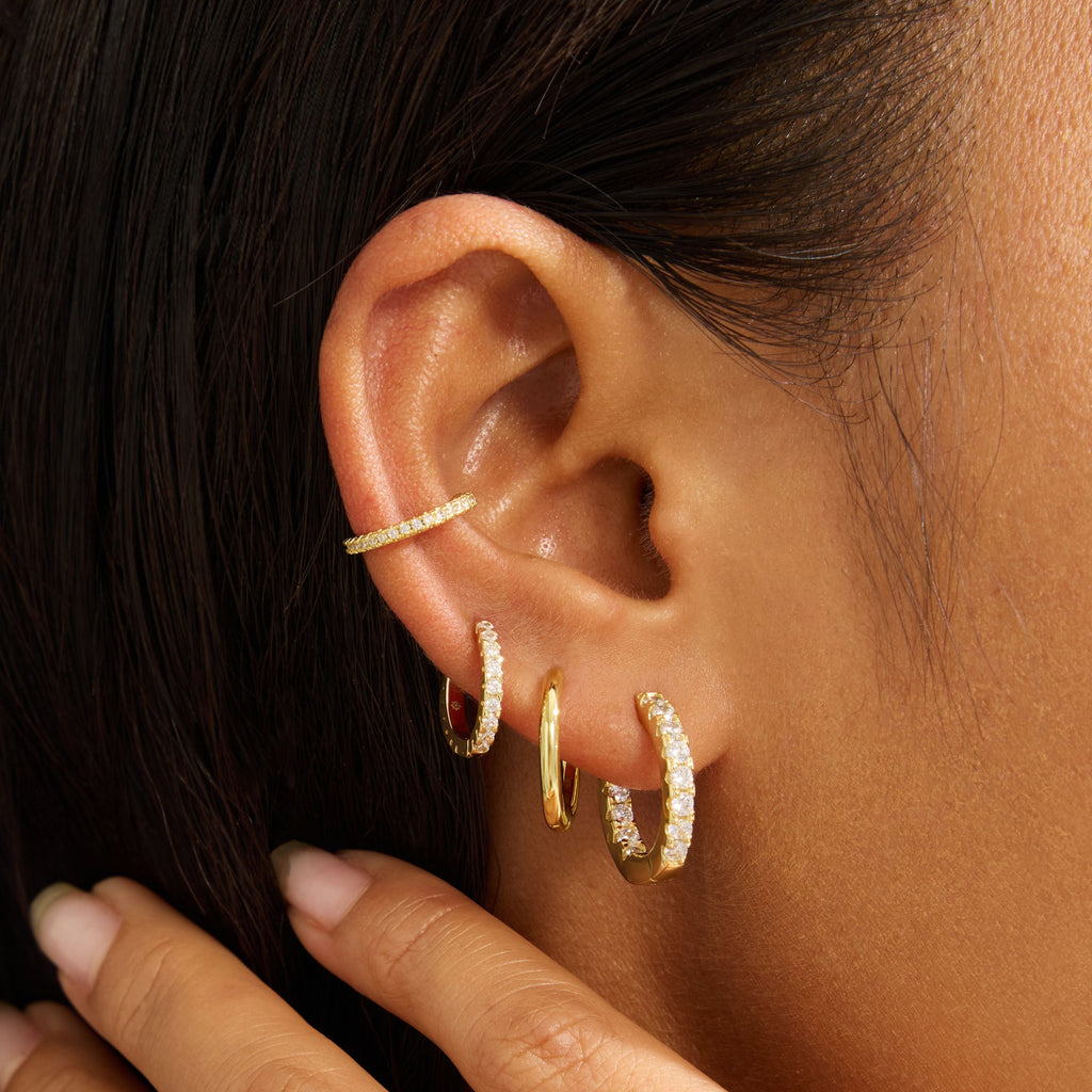 Large Diamond Hoops