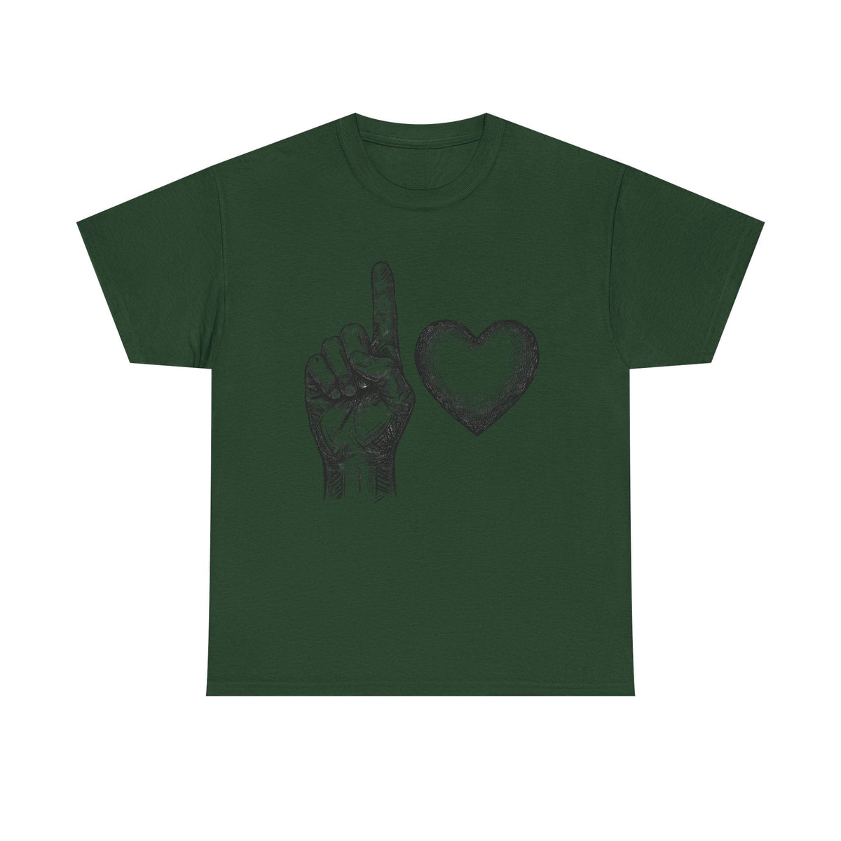 "1 love" Graphic T-Shirt