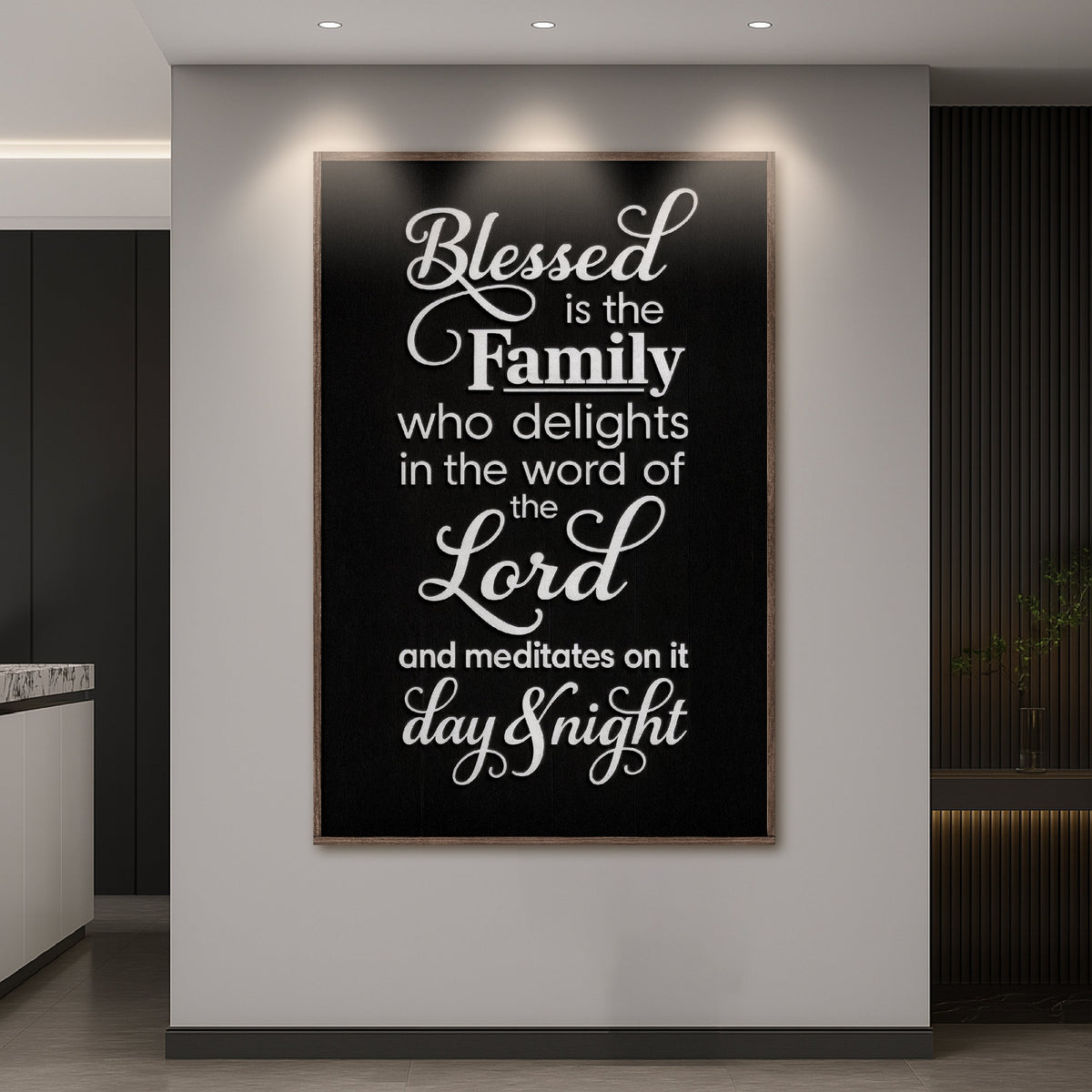 Blessed Is The Family Faith Sign II