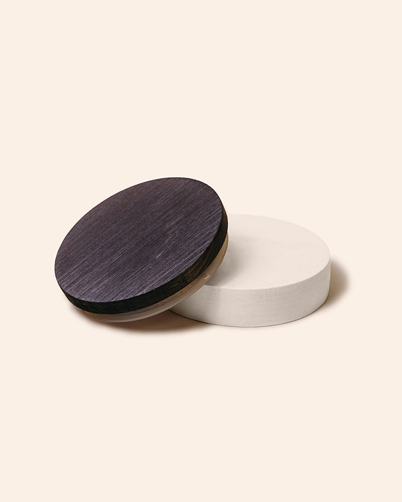 thick wood candle lid with gasket