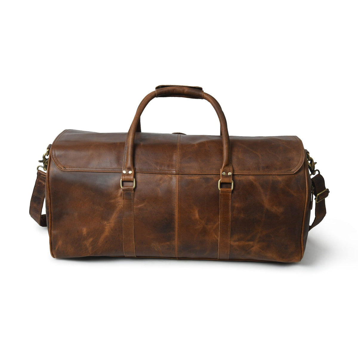 The Bolton Flap Duffel- Brown