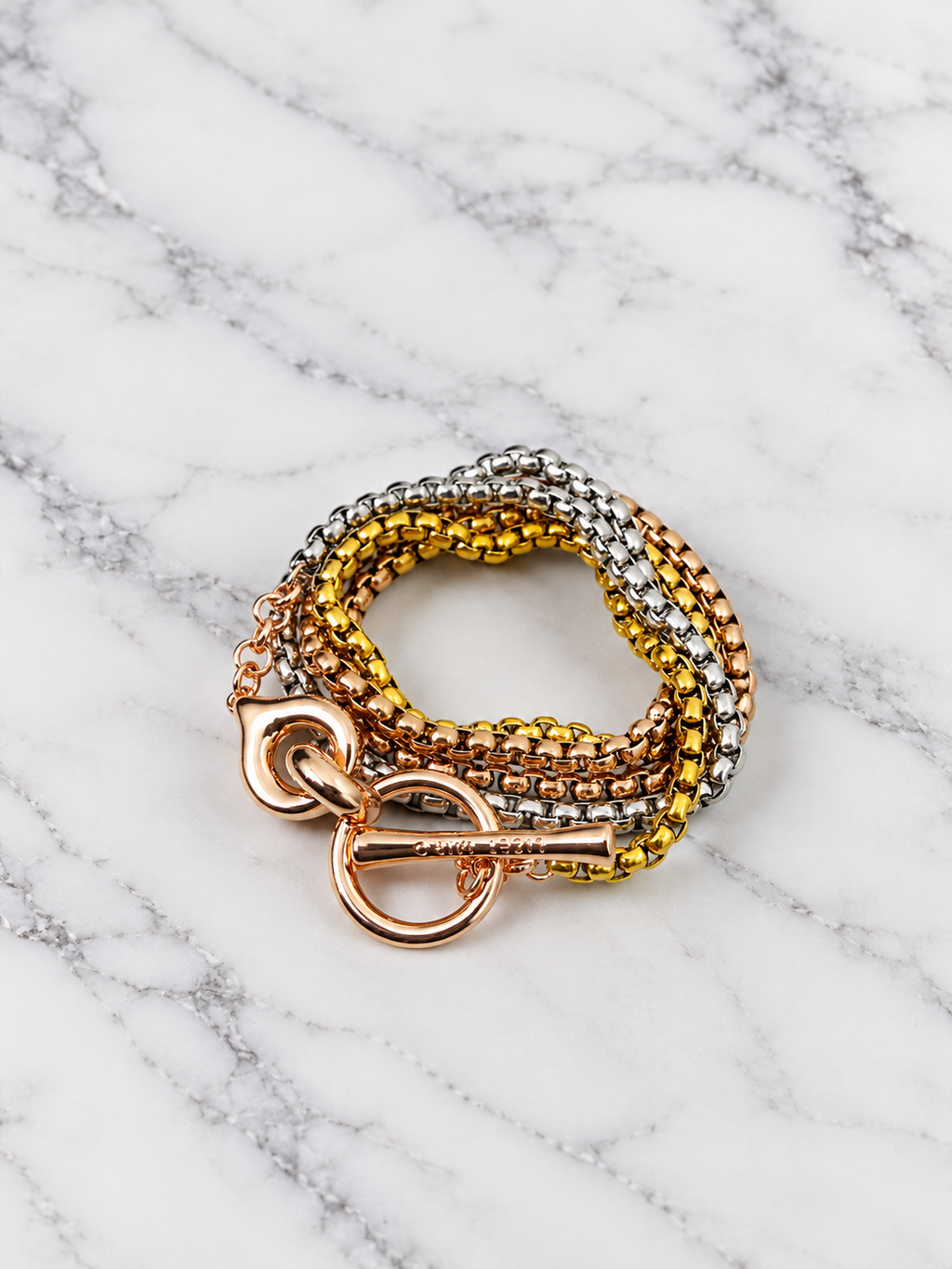 Verona 3 tones wrap around bracelet