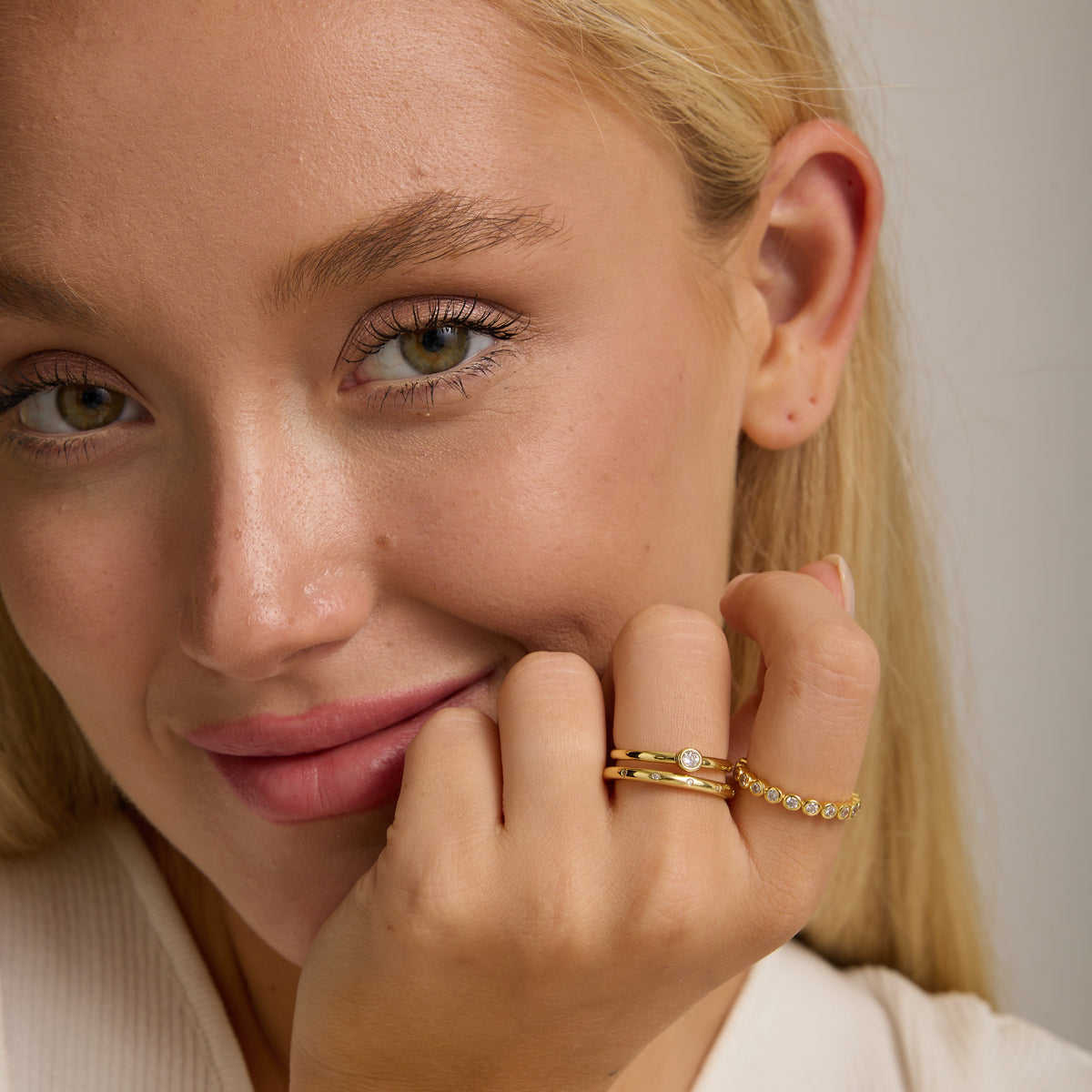 Gold Filled Bezel Stone Ring