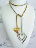 Yira heart lariat necklace
