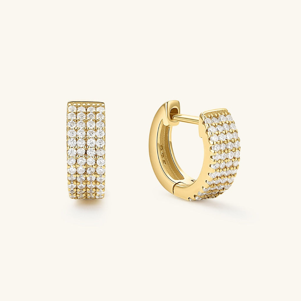 4 Row Pave Hoops