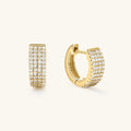 4 Row Pave Hoops