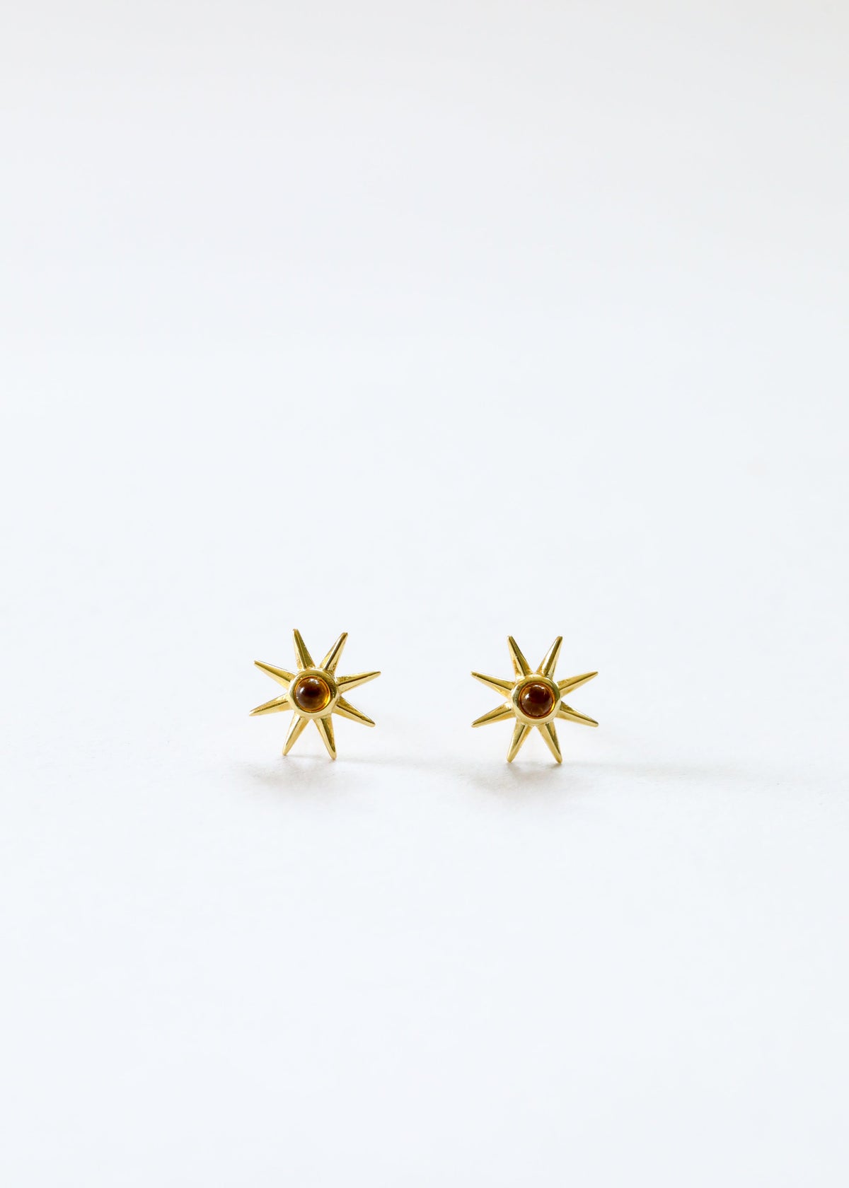 18K Gold Vermeil + Baltic Sea Amber || Sunshine Earrings 