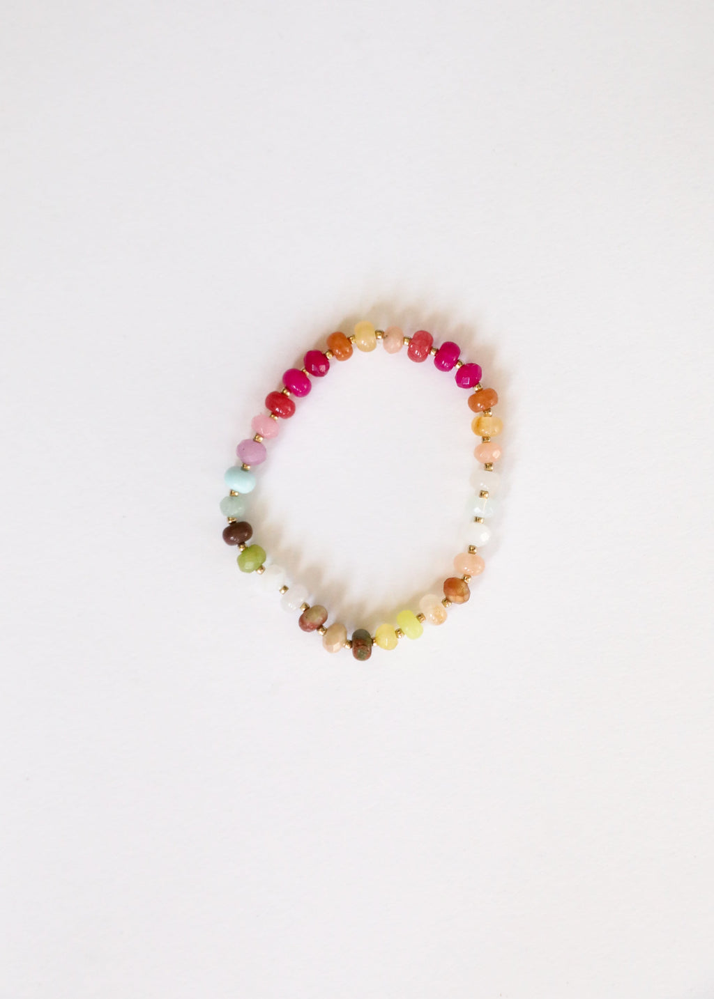 Natural Gemstone Bracelet + 14k Gold Filled Toggle : Sandbar