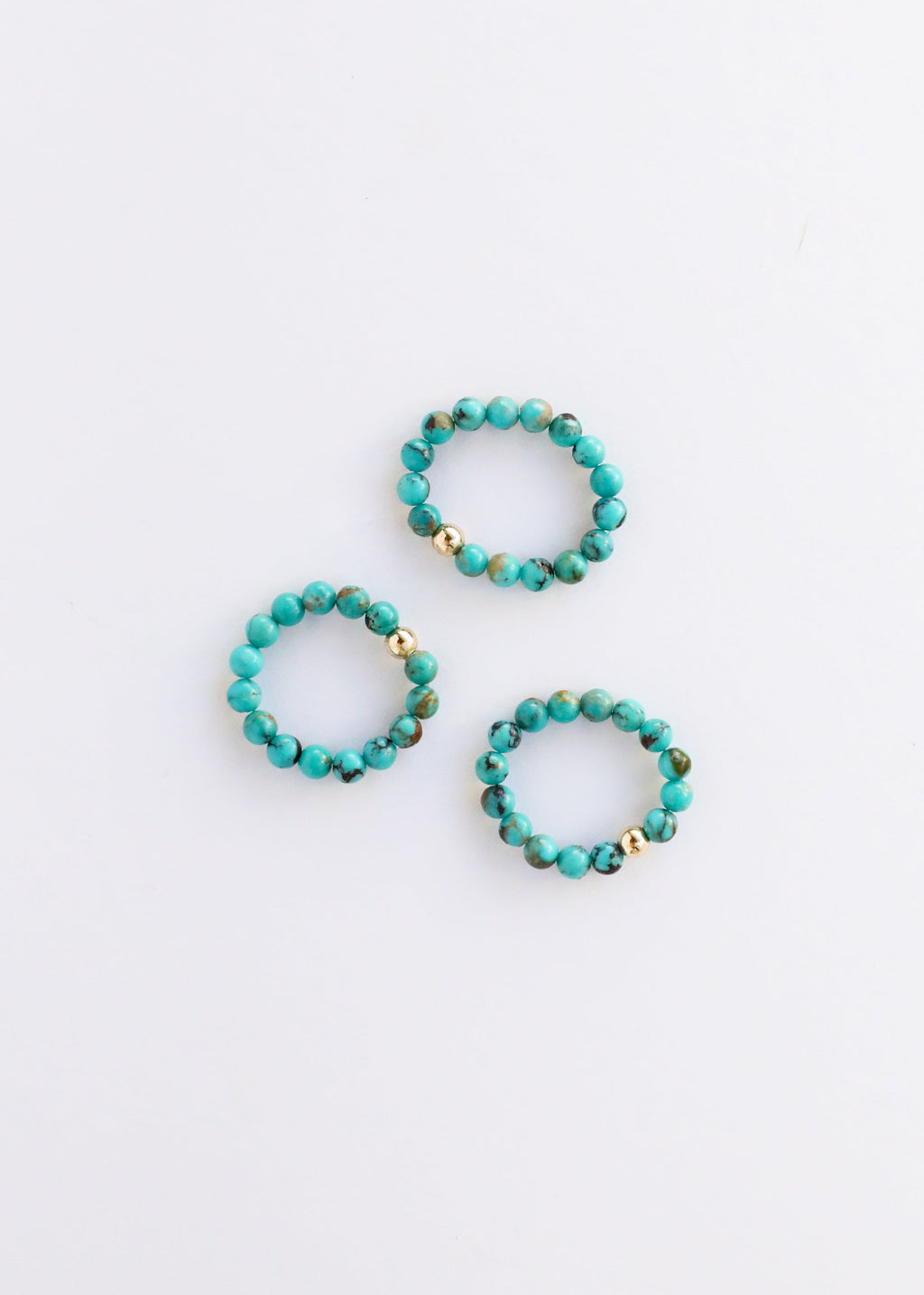 Natural Turquoise + 14k Gold Filled || Adult Ring