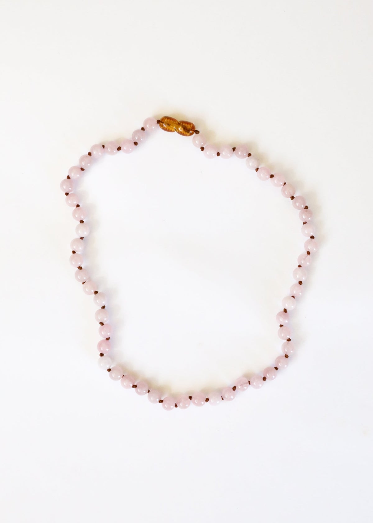 Pure Gemstone + Natural Rose Quartz || Beaded Necklace