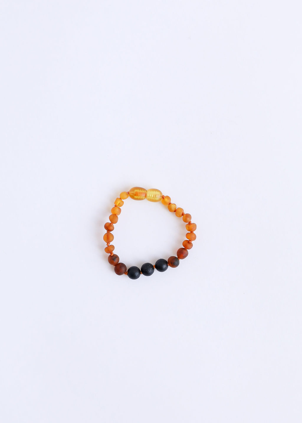 Raw Ombre Baltic Amber + Lava || Anklet or Bracelet