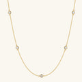 Gold Filled 5 Diamond Necklace