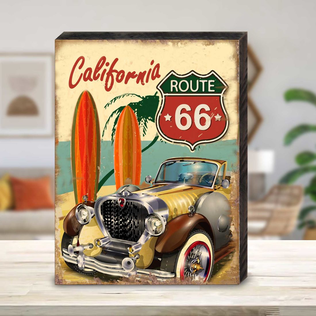 South Lamar Auto Wooden Coastal Wall Art by Nature Wonders - Coastal Sea-Life Decor - 95347B