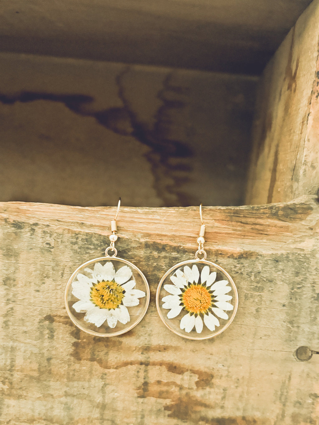 Beautiful Gold Daisy Earrings