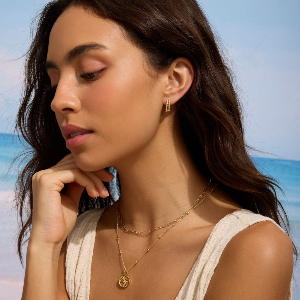 Double Pave Hoops