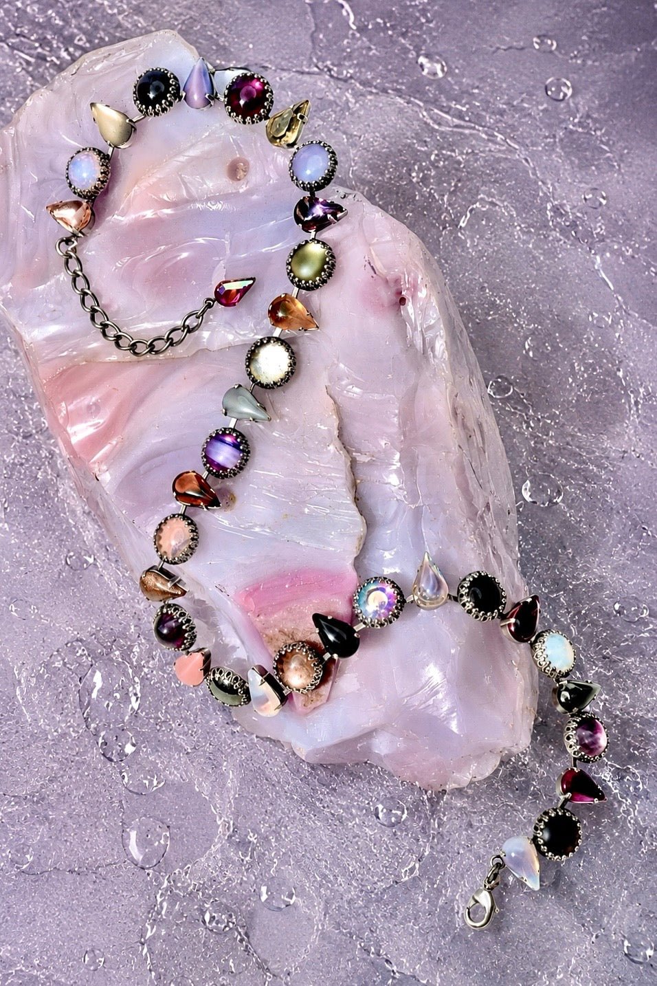 Layering choker in Punk Rocks (Silver)