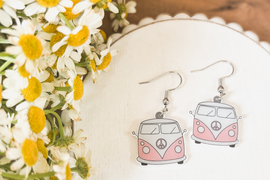 Adorable Vintage Van Earrings