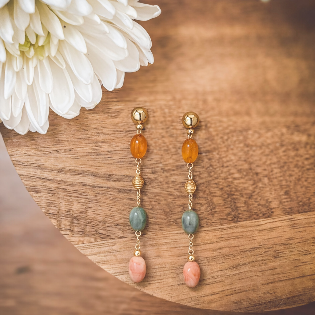 Beautiful Colorful Drop Earrings