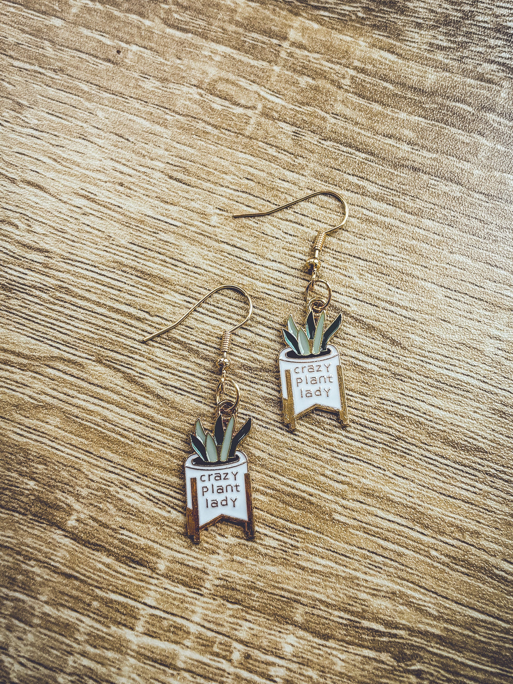 Adorable Crazy Plant Lady Earrings