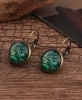 Beautiful Vintage Peacock Earrings