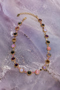 Paint Pot Layering Choker in Punk Rocks (Gold)