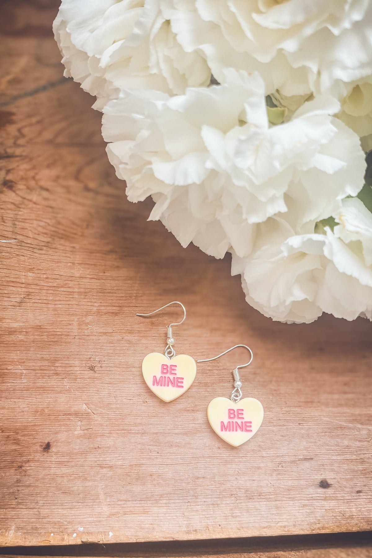 Beautiful Candy Heart Valentines Earrings