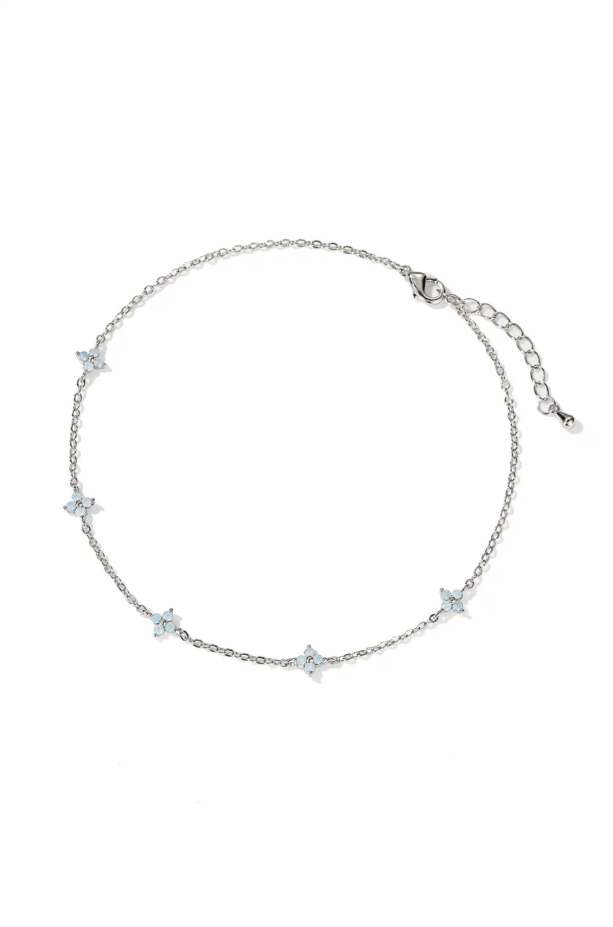 Blue Flower Anklet