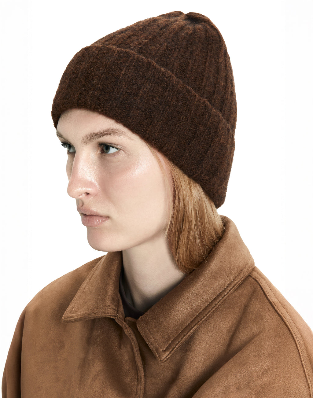 Lightweight Alpaca Wool Rib Beanie