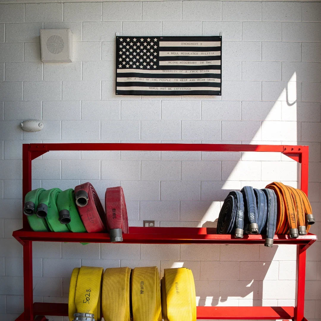 American Flag - Combat Boot Leather - Second Amendment