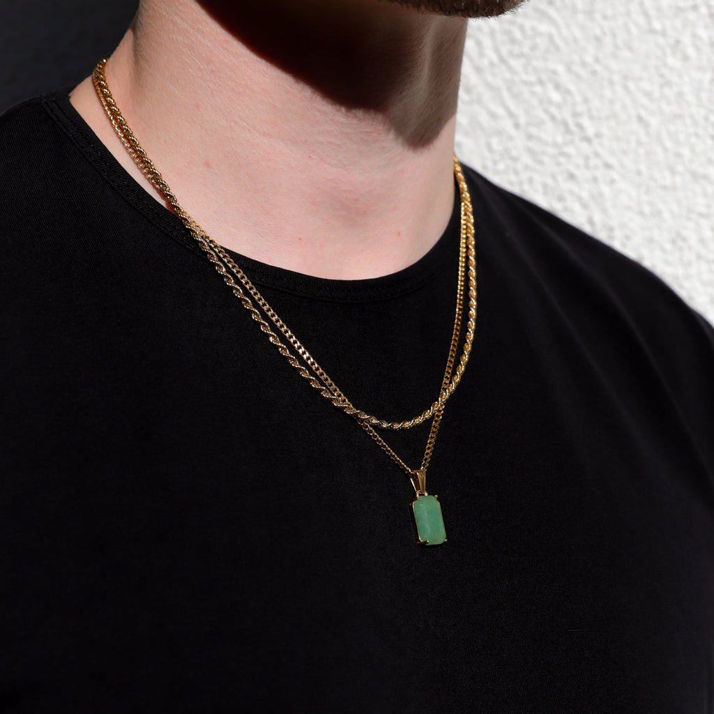 Aventurine Stone Necklace Set
