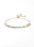 Golden Rainbow Emerald Bracelet