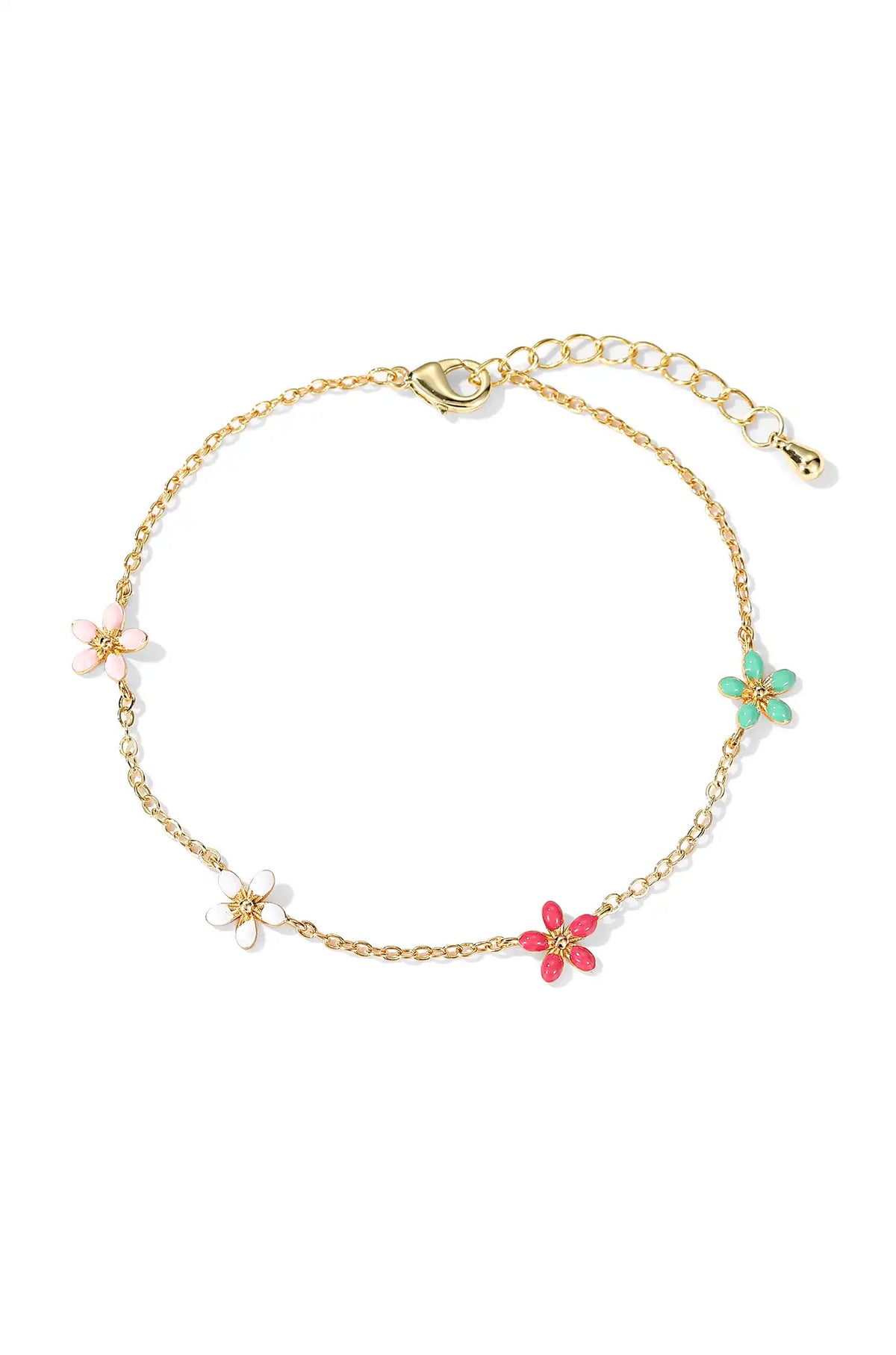 Four Spring Flowers Bracelet