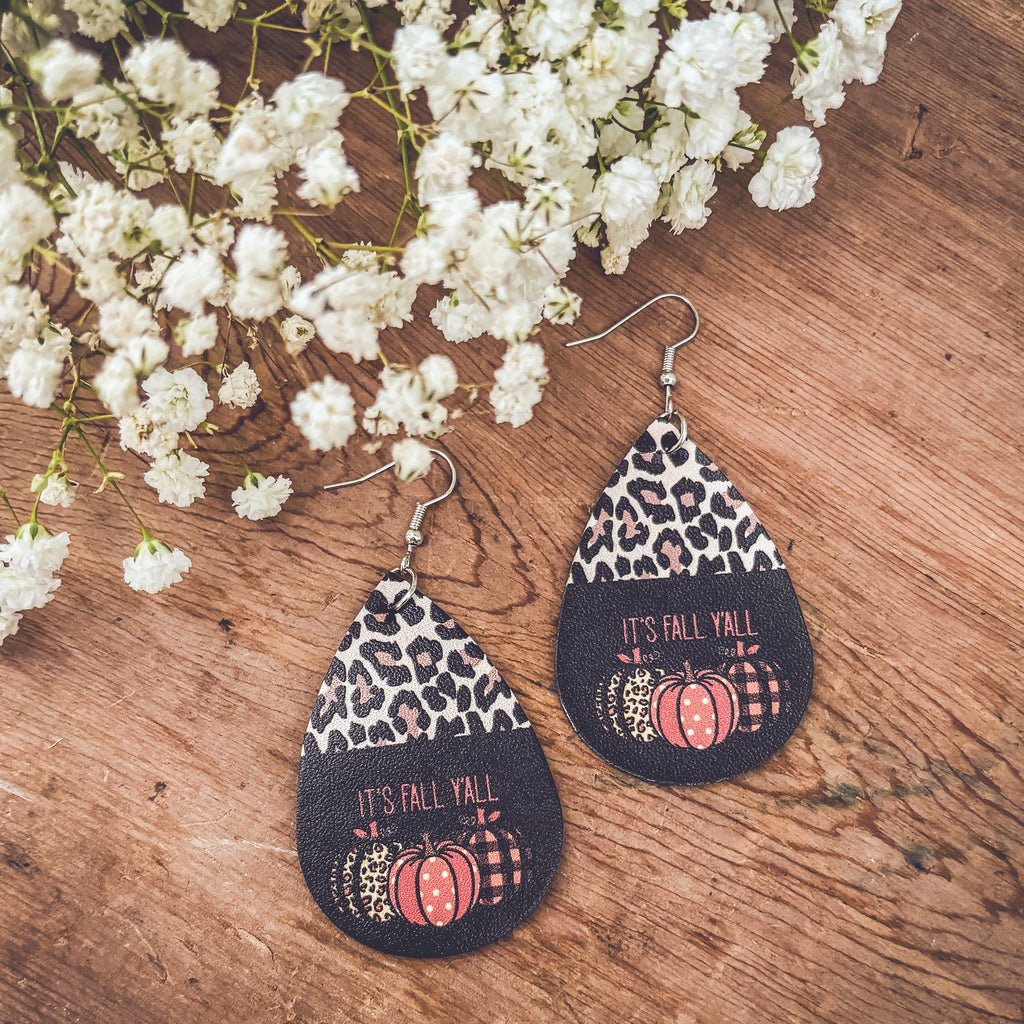 Beautiful Fall Ya'll Drop Earrings
