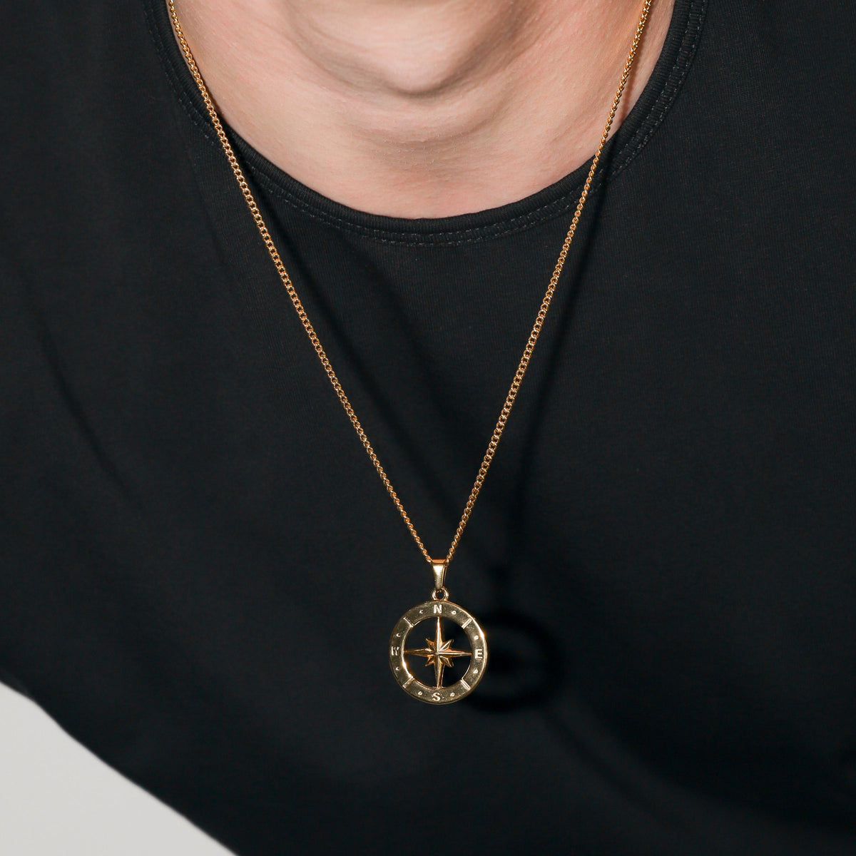 Large Compass Pendant