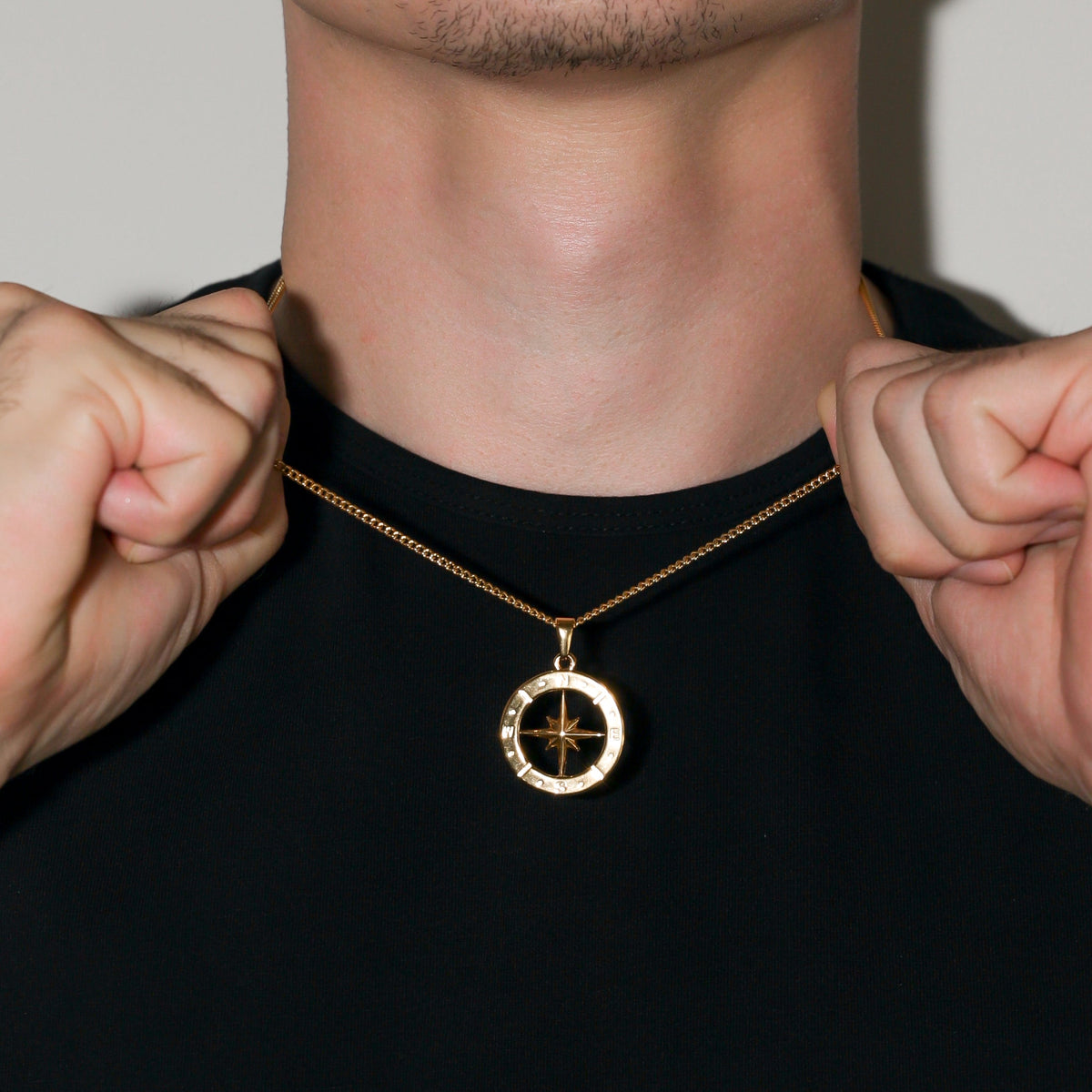 Large Compass Pendant