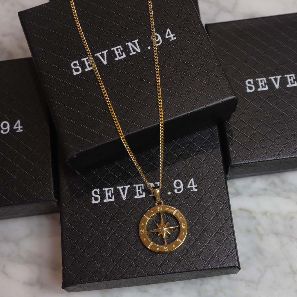 Large Compass Pendant