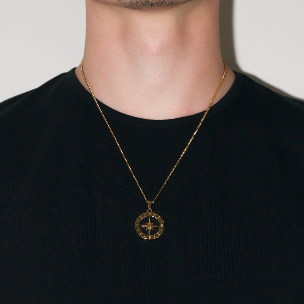 Large Compass Pendant