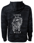 Lone Wolf Black Camo Hoodie