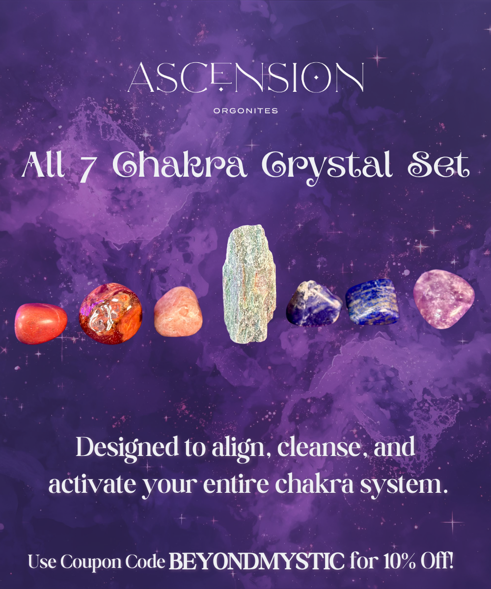 All 7 Chakras Crystal Grid Set - For Beginners or Experts - Crystal, Energy Healing