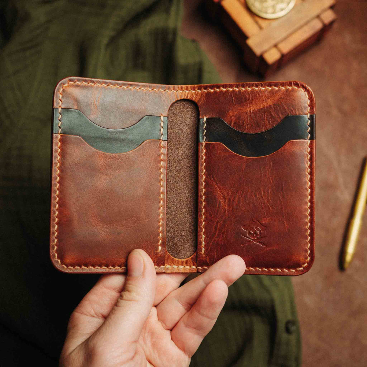 Pirate Goods Buccaneer – Slim Leather Bifold Wallet