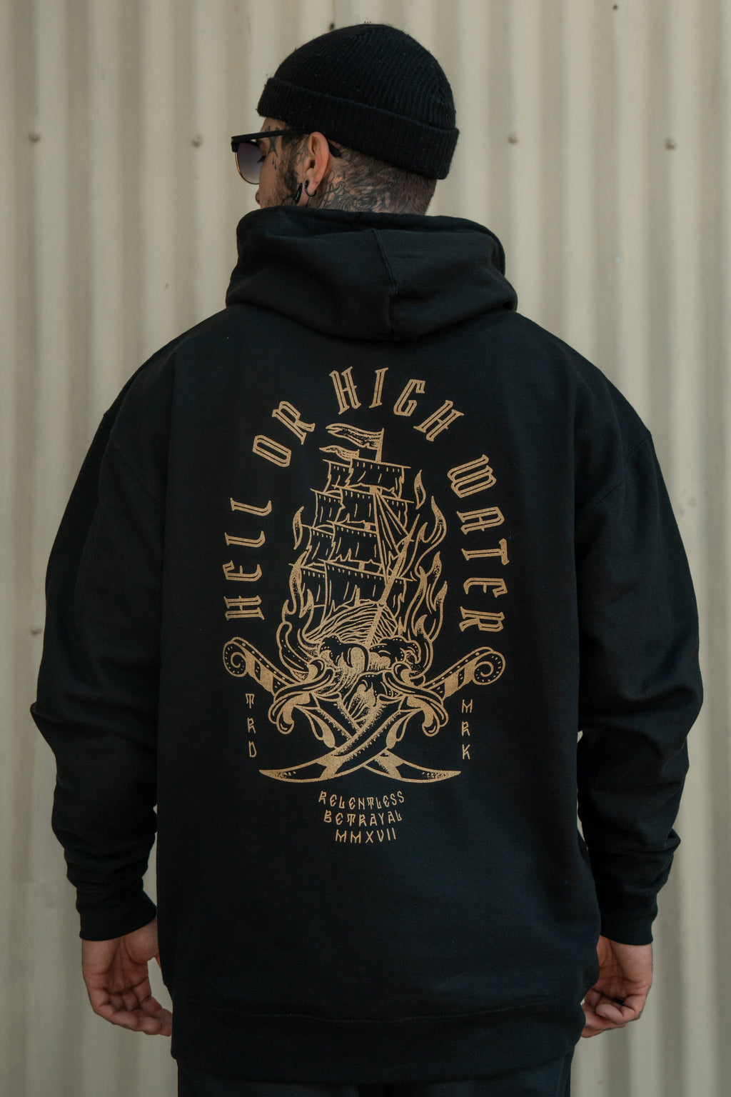 Hell or High Water Gold Foil Hoodie