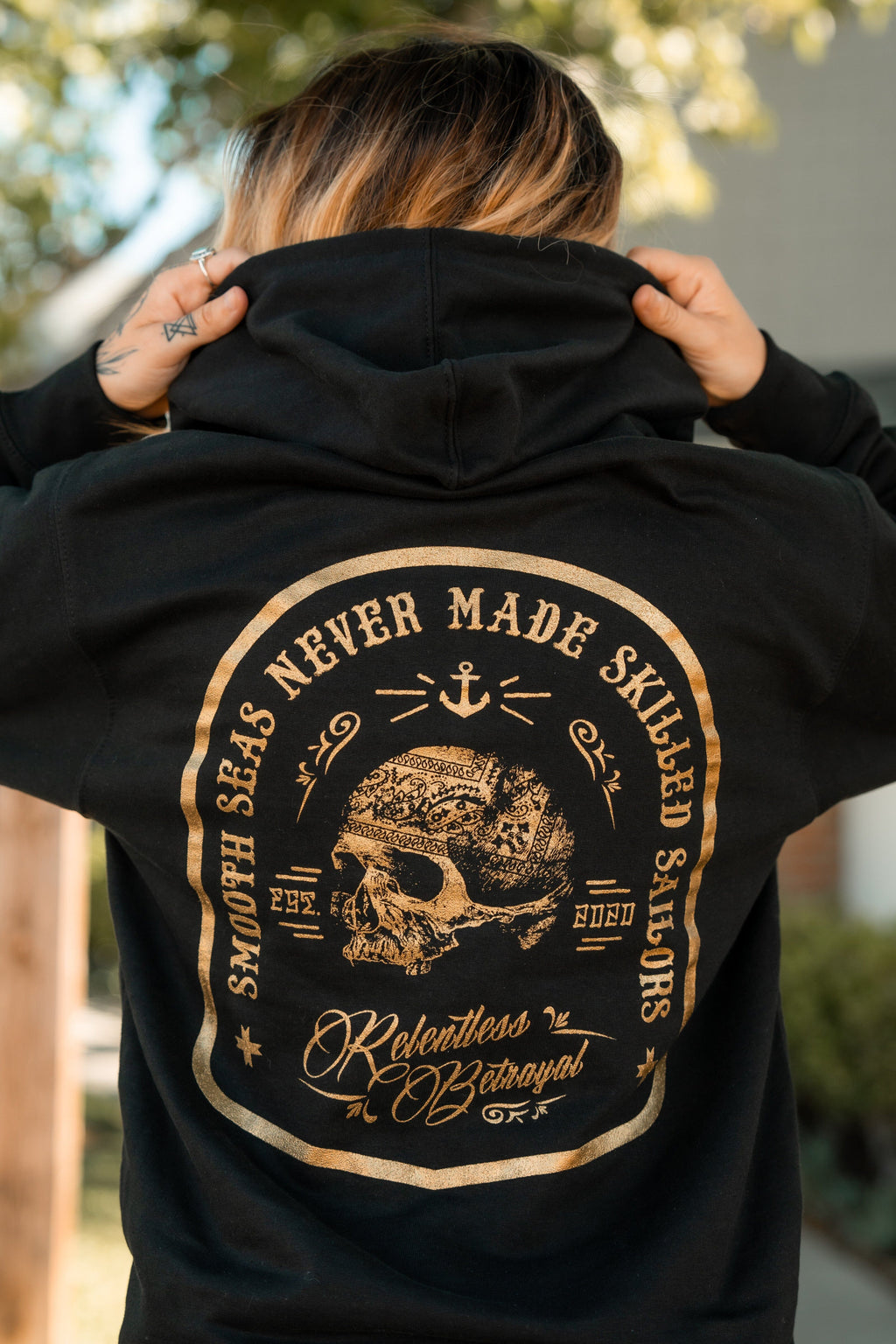 Skilled Sailor Gold Foil Hoodie