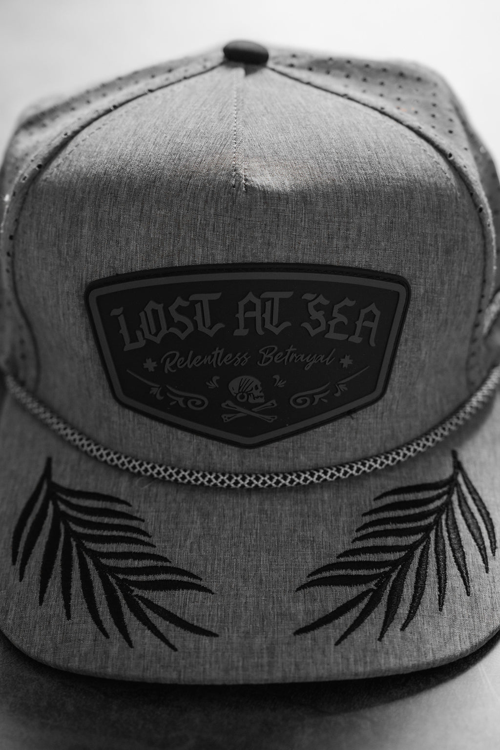 Lost At Sea Gunmetal PVC Snapback