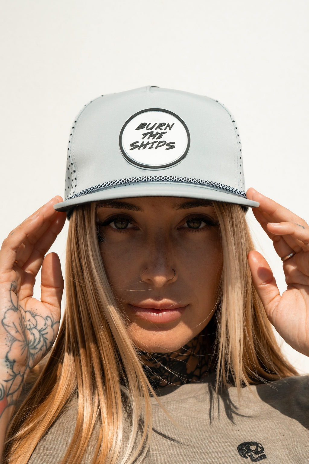 Burn The Ships Cement PVC Snapback