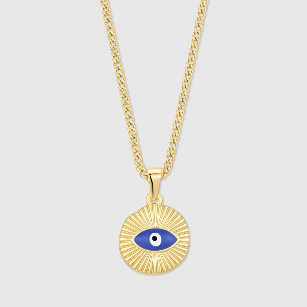 Evil Eye Gold Pendant
