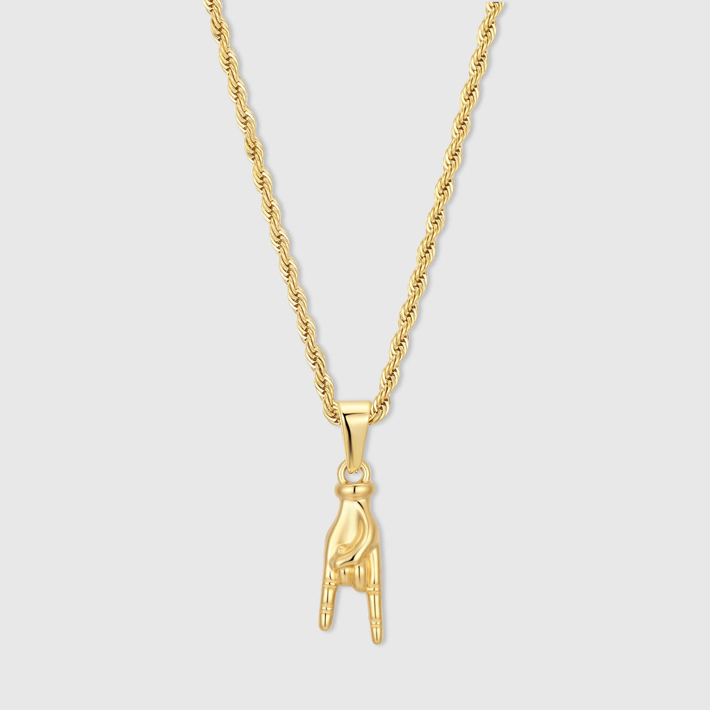 Italian Mano Cornuto Gold Pendant