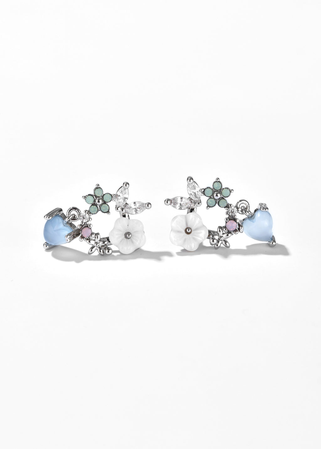 Floral Heart Earrings